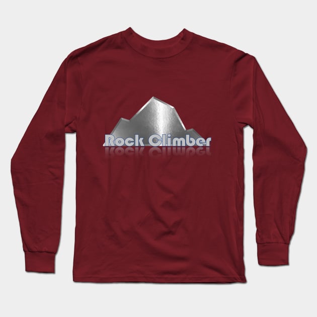 Rock Climber Long Sleeve T-Shirt by djmrice